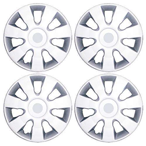 Oshotto/Deccan/Katwheels Push Type 13 inch Silver Wheel Cover Caps Compatible with Maruti Suzuki Alto K10 (Set of 4) 3