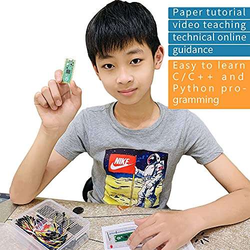 GeeekPi Basic Starter Kit for Raspberry Pi Pico, with Breadboard, I2C 1602 LCD Display Module, 9g Mirco Servo for Raspberry Pi Beginners & Software Engineer 3