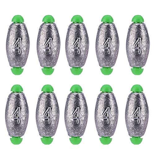 Fishing Weights Removable Sinkers Fishing Sinker Tackle Kits 5 Sizes 10Pcs a Pack(4g) 1