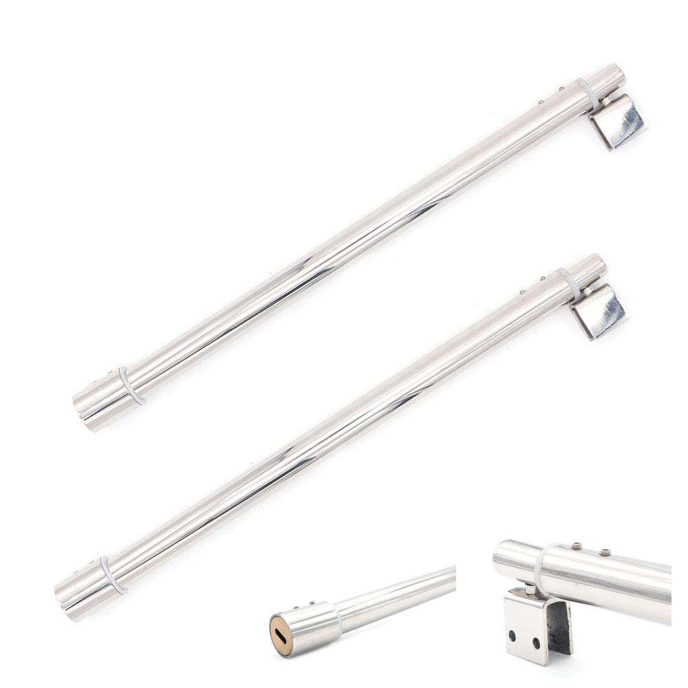 Set of 2 NUZAMAS 400mm to 600mm Shower Screen Support Telescopic Bar, Glass-to-Wall, 25mm, Fits Glass 8mm-12mm, Supporting Arm Stainless Steel, Bathroom Room Shower Screen Walk In Shower Enclosure 1