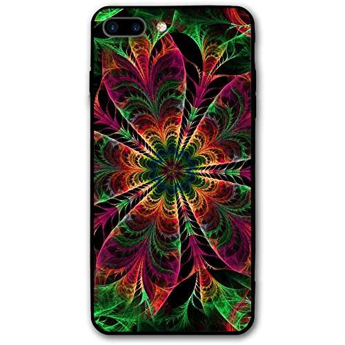Kaleidoscope Patterns Colors Spiral iPhone 8 Plus/iPhone 7 Plus Case,Hard PC Protective Graphic Design Mobile Phone Shell 3D Print Case Cover 5.5 Inch for iPhone 7P / 8P