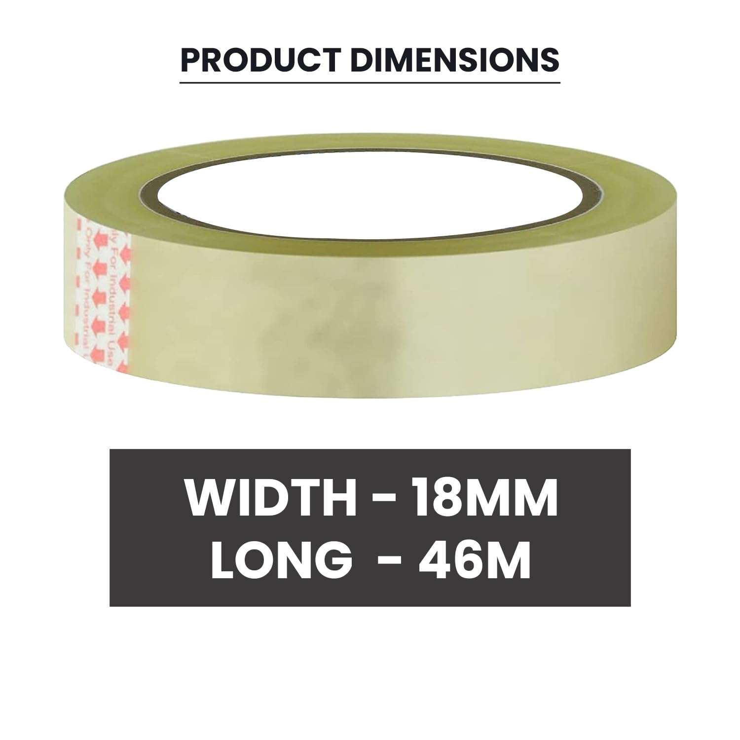 Thump 46 Meters Magic Tape Roll 18mm Invisible writable BOPP Packaging Decorating and DIY Clear Self Adhesive Cellotape for School Projects Home and Office use (Transparent, Pack of 12) 3