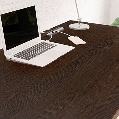 YOLENY Computer Desk, 39 Inch Office Desk, Modern Simple Office Desk for Home Office, Writing Desk for Small Space, Easy Assembly,Coffee 6