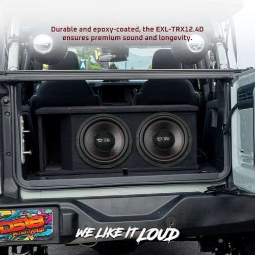 DS18 EXL-TRX12.4D EXL 12” Subwoofer Triple Stack with Reinforced Cone with Epoxy Coating 2000 Watts RMS 4” Dvc 4-Ohm, Improved Heat Dissipation, Reinforced Cone 4