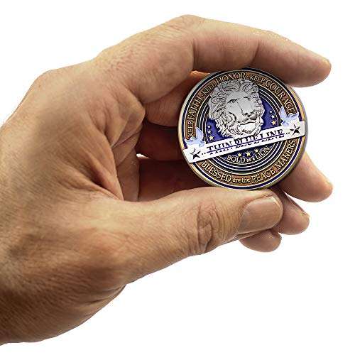 Armor Coin & Emblem - Law Enforcement Appreciation Challenge Coin · Police Officer Thank You · Thin Blue Line Challenge Coin 6