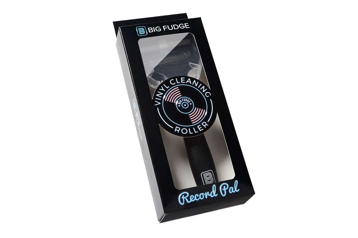 Big Fudge Record Pal, Vinyl Roller Cleaner. Black Vinyl Record Cleaner in Gift Pack. Silicone Lint Roller for LP Records, Anti-Static Record Duster. 2