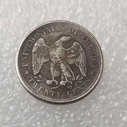 MOMOKY Copy 1876 Liberty&Eagle America 20 Cent Coin-Antique Silver Dollar Morgan Coin Collection US Silver Coin Replica Discovery Collection 1