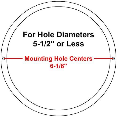 Reliable Hardware Company RH-4002-6.5-2-A White Surface Mount 6-1/2" Speaker Covers, Pair 5