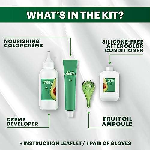 Garnier Hair Color Nutrisse Nourishing Creme, 60 Light Natural Brown (Acorn) Permanent Hair Dye, 2 Count (Packaging May Vary) 6