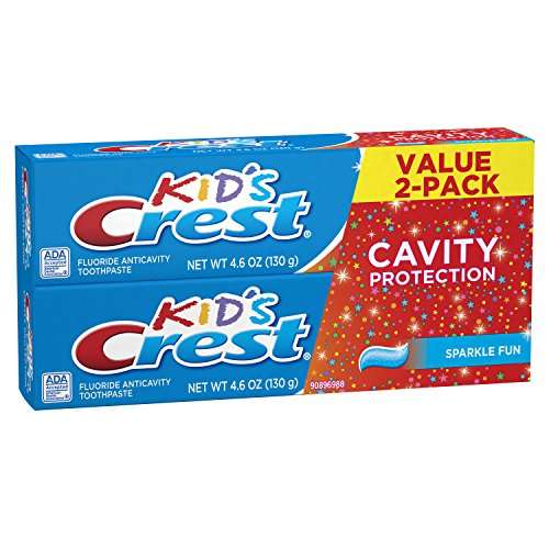 Crest Kid's Cavity Protection Toothpaste for Kids (children and toddlers 2+), Sparkle Fun Flavor, 4.6 Ounce (Pack of 2) 3