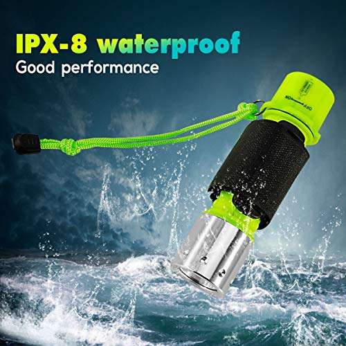 BlueFire Professional 1100 Lumen Diving Flashlight Bright Submarine Light Scuba Safety Lights Waterproof Underwater Torch for Outdoor Under Water Sports 3