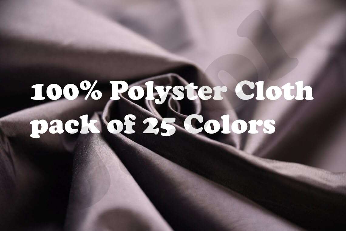 Blouse Lining Cloth Aster 80cm Cut – Polyester Lining Cloth for Blouse Stitching | Pack of 25 Mixed Colors | 100% Polyester Fabric for Tailoring, Boutique & Craft Work (Light Shades) 5