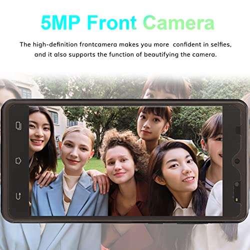 FOFY Smartphone, 2 Band WiFi 5MP and 8MP 2GB 16GB 5.5 Inch 2.4G 5G Smartphone 1920x1080 8 Core CPU 100‑240V for Daily Use (US Plug) 3