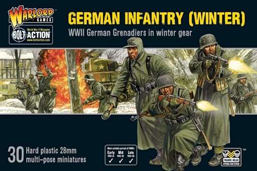 Warlord Games Germans Infantry (Winter) - 28mm Scale Plastic Miniatures for Bolt Action Highly Detailed World War 2 Miniatures for Table-top Wargaming 6