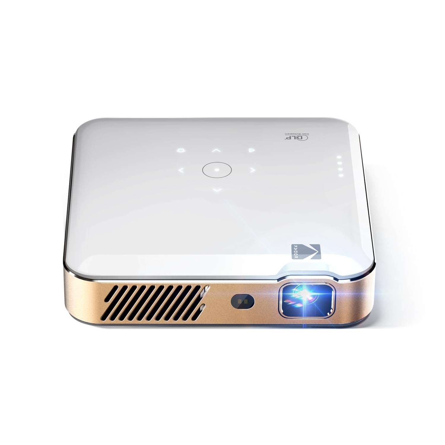 Kodak Luma 500 Mini Projector | 1080p Full HD Portable Outdoor Projector with Wi-Fi, Bluetooth, HDMI & USB | Google TV 11.0 OS, Netflix Certified, Chromecast Built-In, 150 Lumens, 150” Display 1