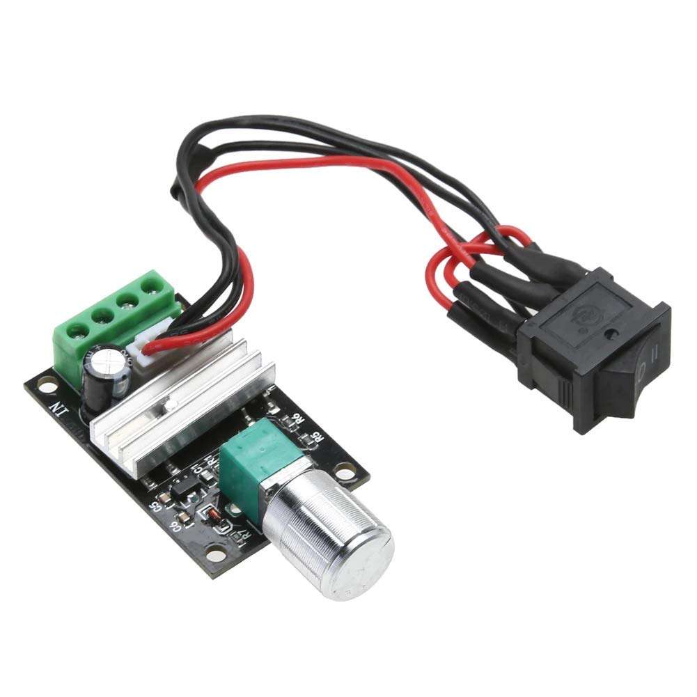 xcluma DC 6V-28V 6V 12V 24V 3A PWM DC Motor Speed Controller Forward Reverse with reversing Control 3