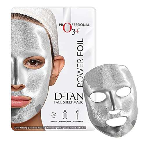 O3+ Hair Spa Kit Infused with Argan Oil & O3+ Power Foil D-Tan Face sheet mask for Skin Brightening Face Mask For Glowing Skin Combo 3