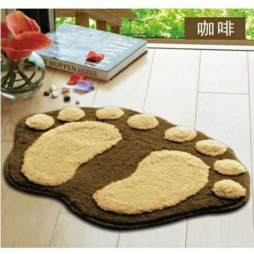 WorldCare® Blue : 6Colors Bath Mats Kitchen Door Bathroom Waste-Absorbing Rug Non-Slip Big Feet Mats Bathroom Accessories 3 3