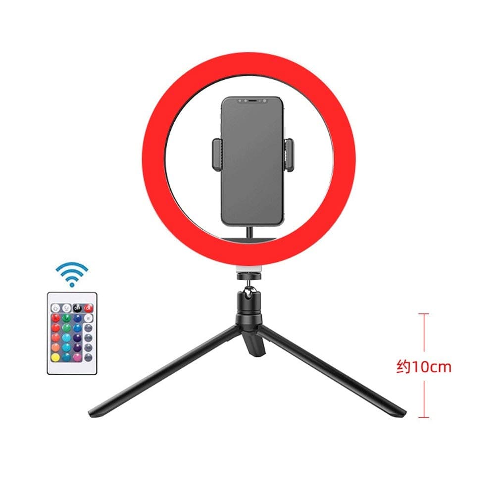Y-sg Shop Customization RGB Fill Light Artifact net red Live Broadcast Selfie Camera Anchor Ring Light, LED Ring Light with Tripod and Phone Stand and Live Video and YouTube Video Stand 3