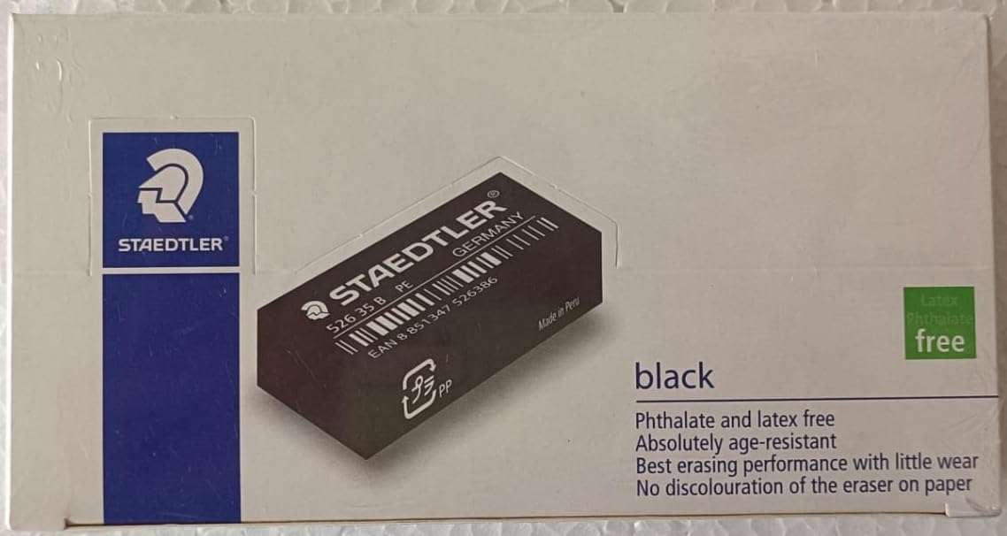 Staedtler Black Eraser 526 35B in Pack of 50 nos. 1