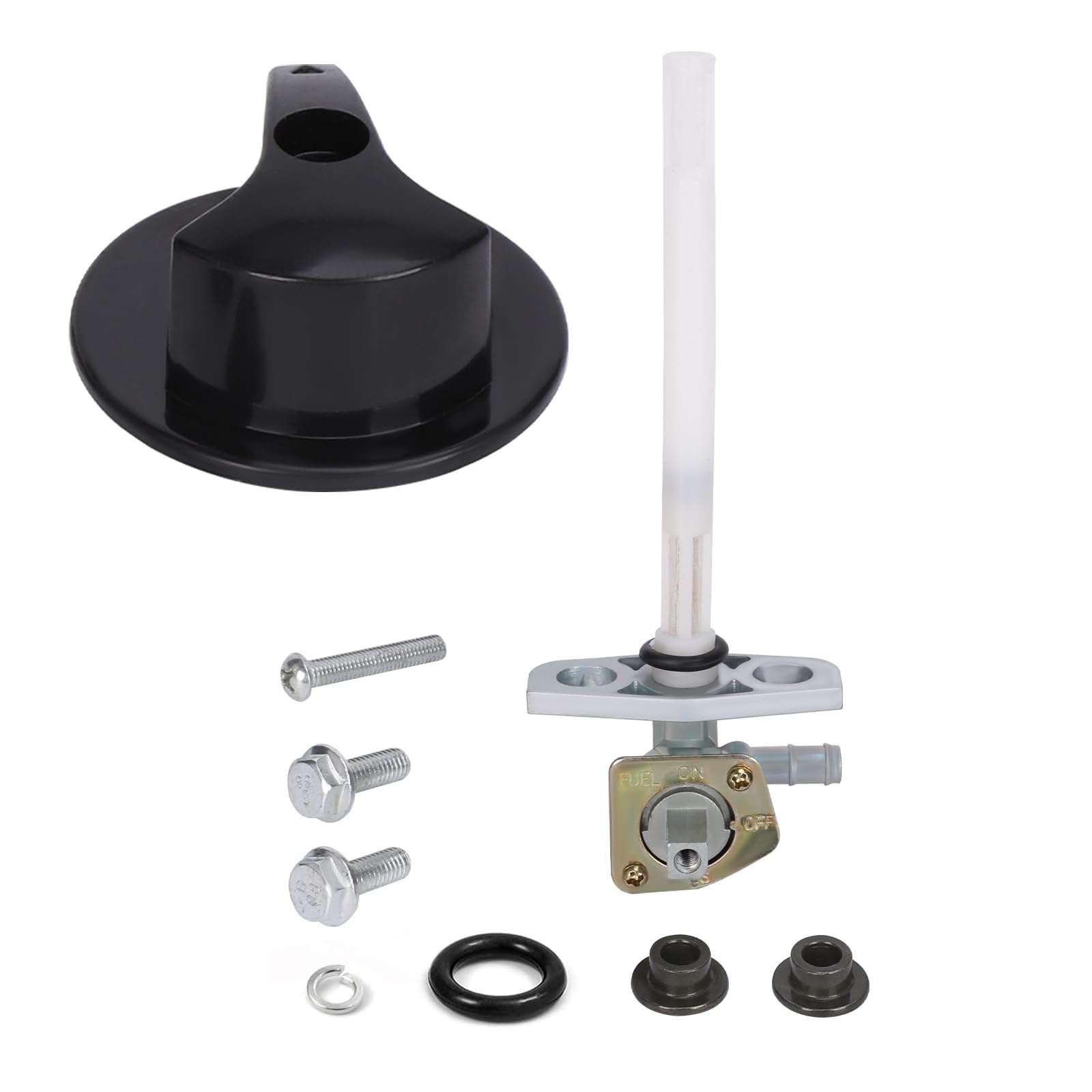 CHTAIXIN Fuel Tank Petcock and Lever Compatible with Honda TRX400EX TRX400X 1999-2014, Valve Switch 4