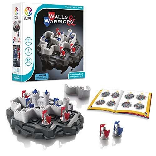 SmartGames Walls & Warriors Skill-Building Strategy Board Game for for Ages 8 and Up… 1