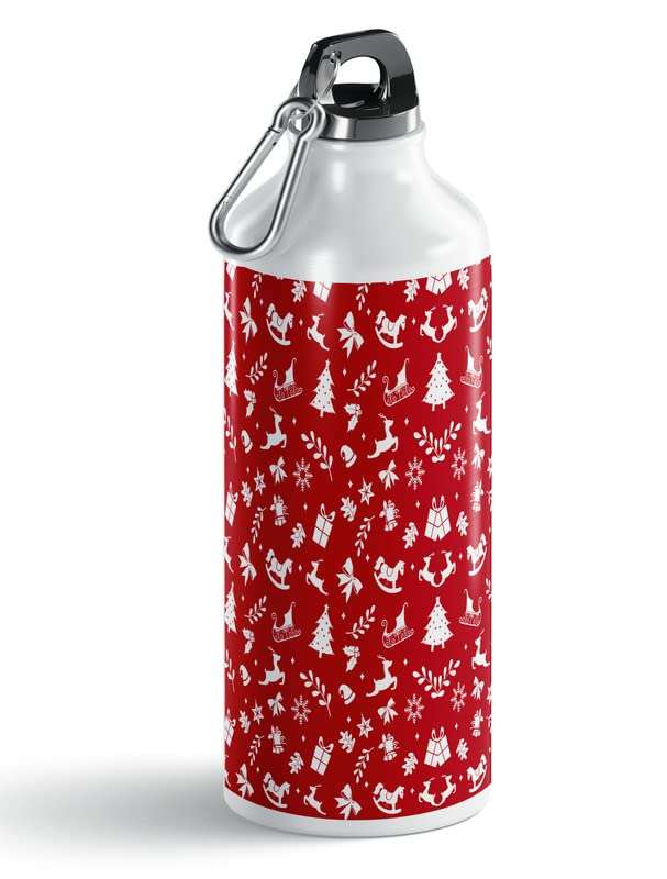TrendoPrint Merry Christmas Sipper Water Bottle 600ml (Set of 1) Christmas Gift for Kids, Girls, Boys and Loving Ones (MC-23) 3