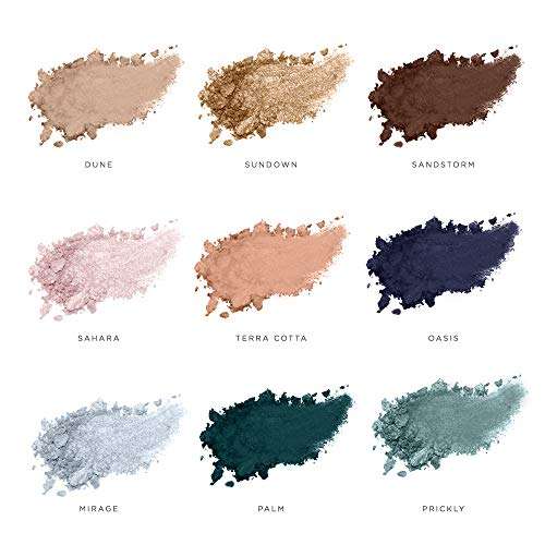 LAQA & Co. Desert Mirage Eyeshadow Palette, Highly-Pigmented Palette Includes 9 Pressed Shadows in Matte, Glitter and Satin Finishes for Endless Eye Makeup Creations 5
