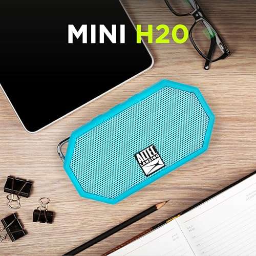 Altec Lansing Mini H2O - Waterproof Bluetooth Speaker, IP67 Certified & Floats in Water, Compact & Portable Speaker for Hiking, Camping, Pool, and Beach,Aqua 4