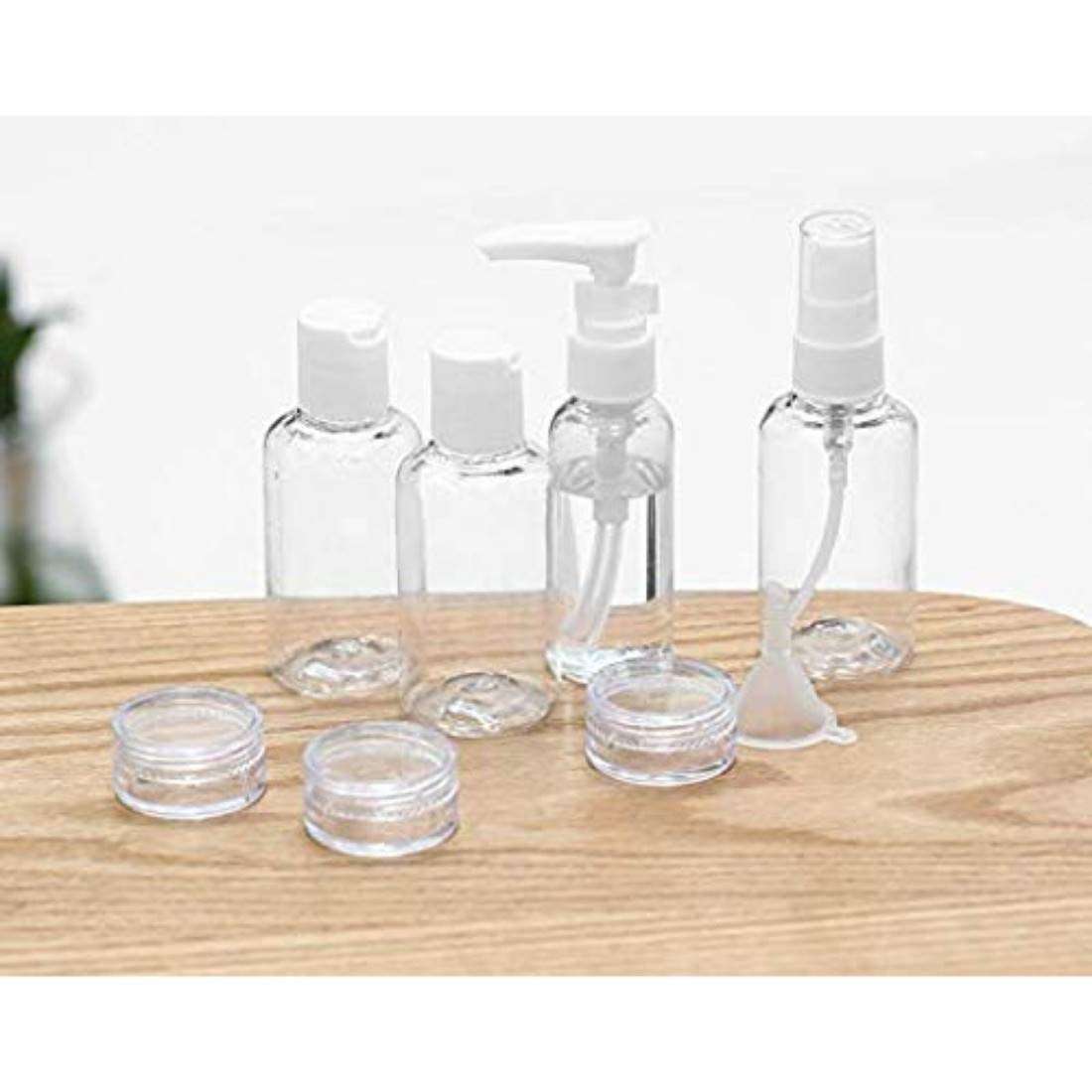 DIY Crafts Portable Plastic Empty Toiletriy Container Leak Proof Travel Accessories (Pack of 1 Pc, Plastic Empty Toiletriy) 3