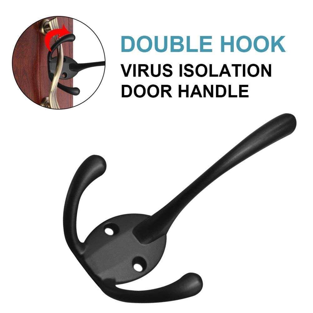 GAXQFEI Double Hooks Virus Isolation Door Handle Multifunctional Contactless Safety Door Opener Home Decoration Hardware Accessories 3