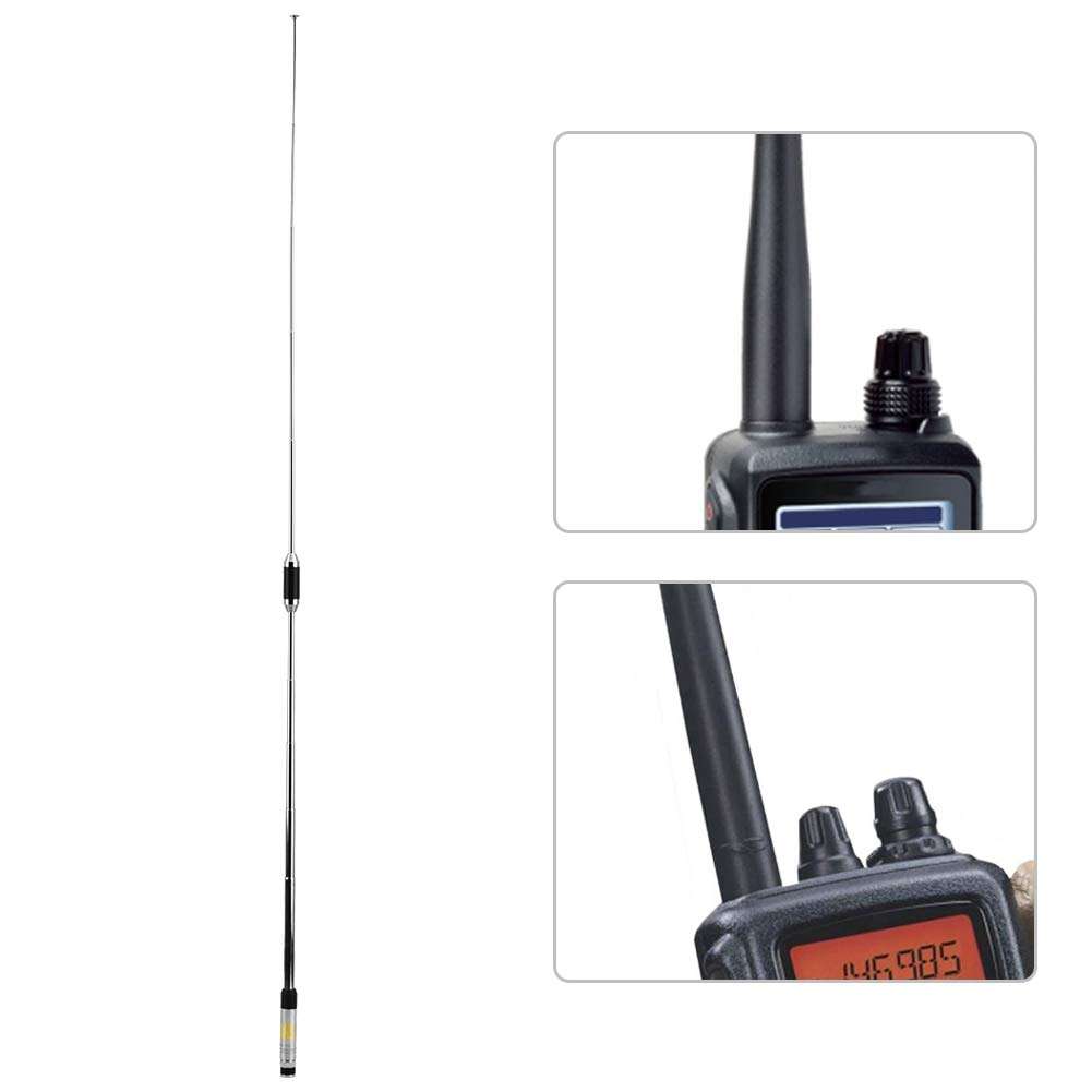 Dioche BNC Radio Antenna, Antenna Single Band Telescopic Antenna,RH770 Dual Band BNC UV Antenna Extendable Antenna for Walkie Talkies 3