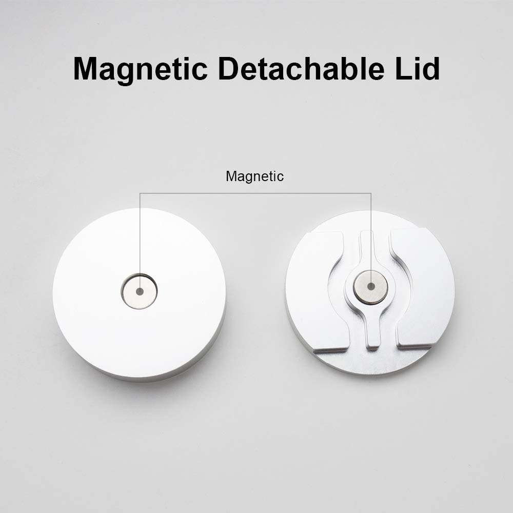 Vaydeer Mouse Cable Management Mouse Bungee Fixer Holder Aluminium Cable Movable Organizer for Mouse Keyboard and Charger Wire(Silver) 4