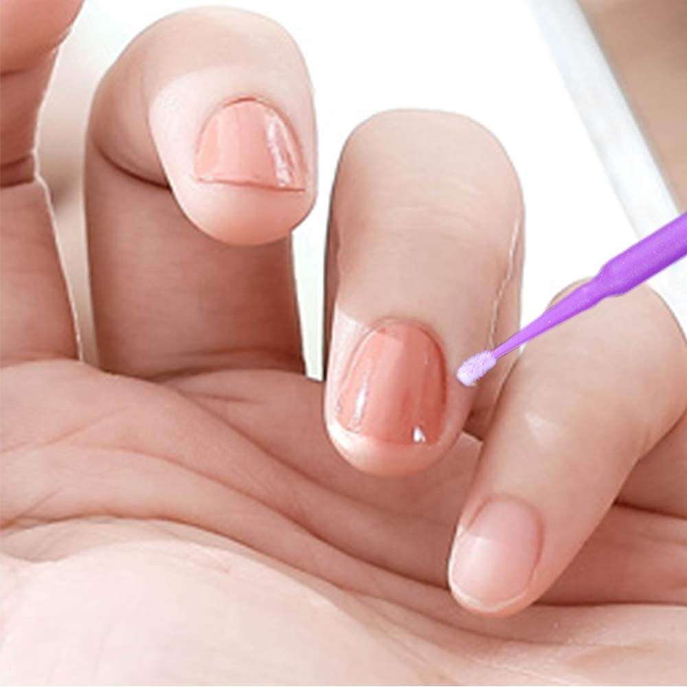 G2PLUS Micro Swabs, 100pcs Cotton Swabs for Makeup, Purple Microswabs for Eyelash Extensions, Disposable Applicators Brush for Nails, Eyeliner and Lash Tech Supplies 6