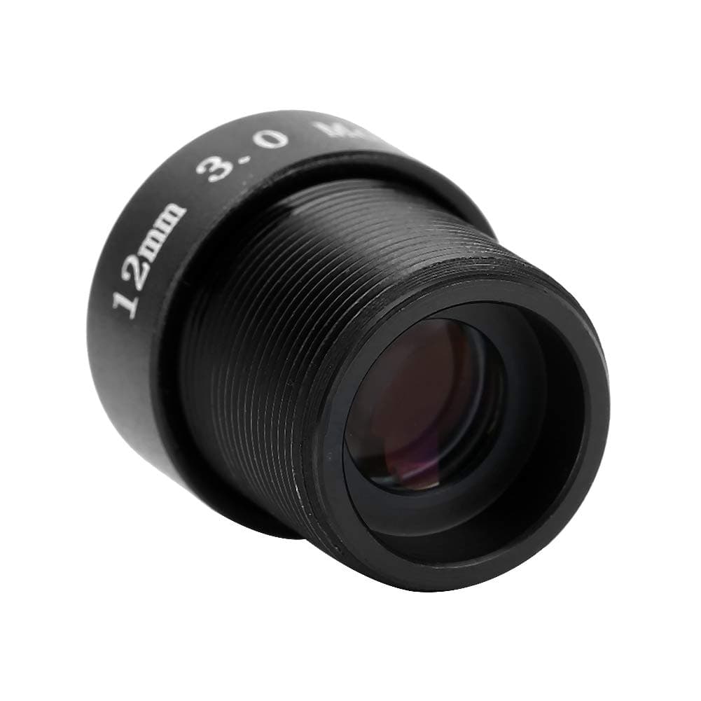 DAUERHAFT Surveillance System Cam 3MP Camcorder Lens 12mm Focal-Length Wide Compatibility for Surveillance Camera Easy Installation
