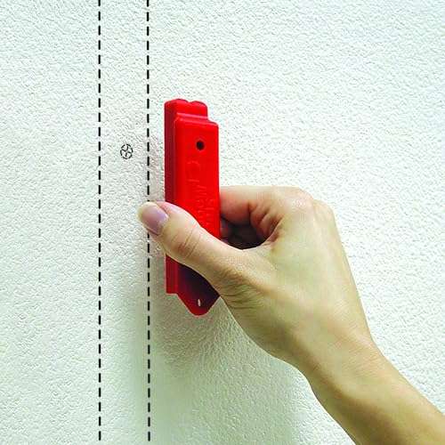 Master Magnetics Magnetic Stud Magnet Finder with Shield - Drywall Screw and Nail Locator, Red, 07612 5