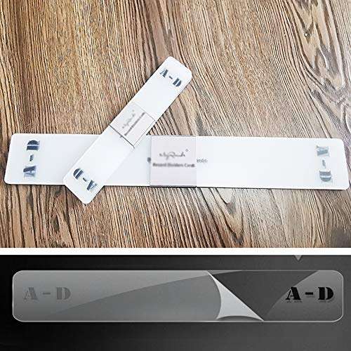 Pearlead 6Pcs Professional Acrylic Vinyl Record Category Label Cards LP Record Divider Cards with Black A-Z Alphabet Lettering (LP Classification Card,Vertical Version) 4