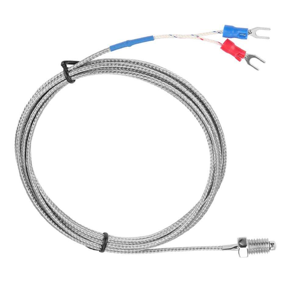 M8 Screw Thread Type K Thermocouple Temperature Sensor Wire 0-400℃ (2 m) 3