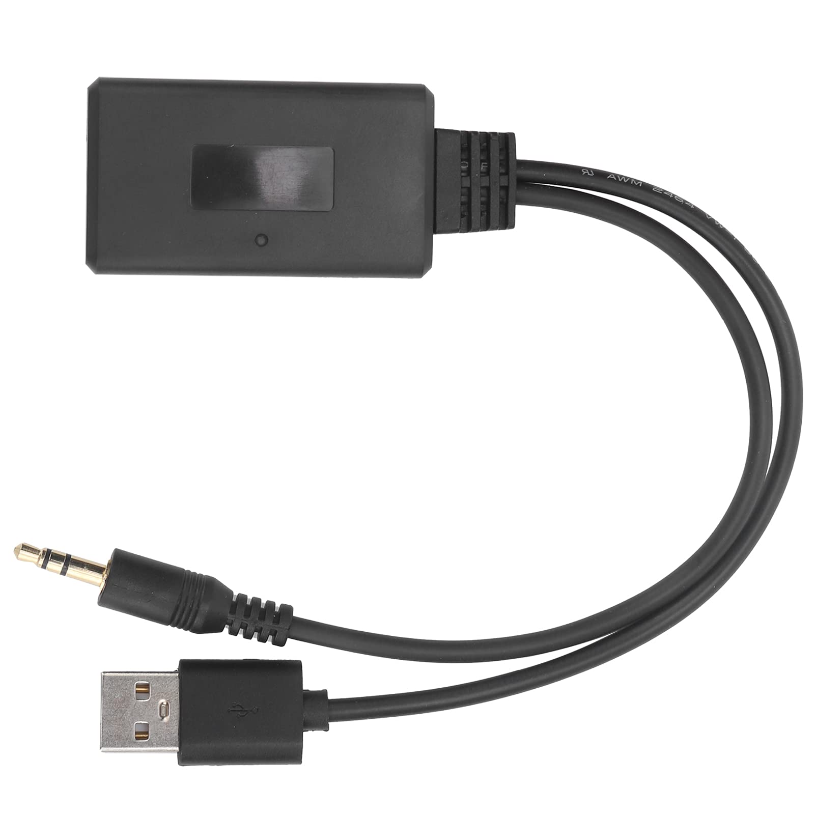 Car Bluetooth Aux Adapter Bluetooth Wireless AUX Adapter Car for Audio Stereo Module 5.0 Receiver Music Player for Audio Adapter Connector 3.5mm AUX+5V/12V USB Port 6