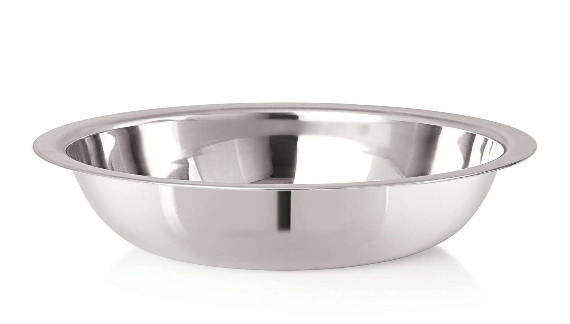 KC Stainless Steel Multipurpose Basin Bowl | Mixing Bowl | Kitchen Accessories (Diamm. 25.0 CM, 2 Litre) 1