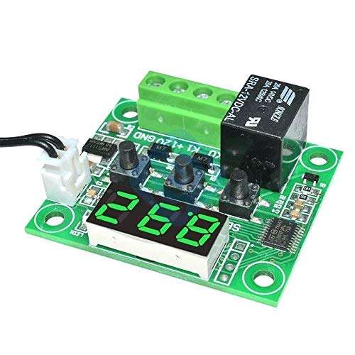 ZTSHBK W1209 DC 12V Green LED Digital Thermostat Temperature Control Thermometer Thermo Controller Switch Module Waterproof NTC Sensor 1