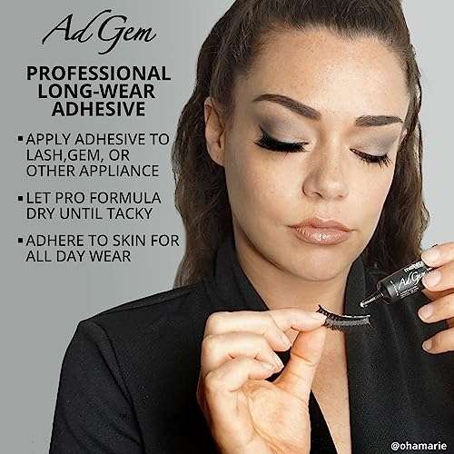 Mehron Makeup AdGem Adhesive | Rhinestone Glue | Latex-Free Eyelash Glue | Body Adhesive .5 fl oz (14 ml) 2