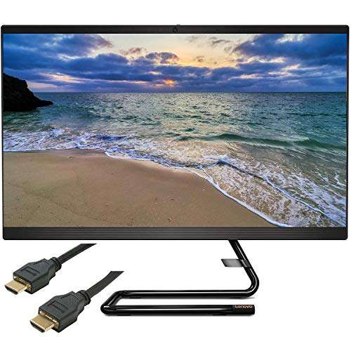 2020 Flagship Lenovo IdeaCentre AIO 3 All in one Desktop 23.8? FHD Display AMD 6-Core Ryzen 5 4500U (Beat I5-9300H) 32GB RAM 1TB SSD HD Webcam DVD-RW Bluetooth Wifi5 Win10 Pro + iCarp HDMI Cable 1