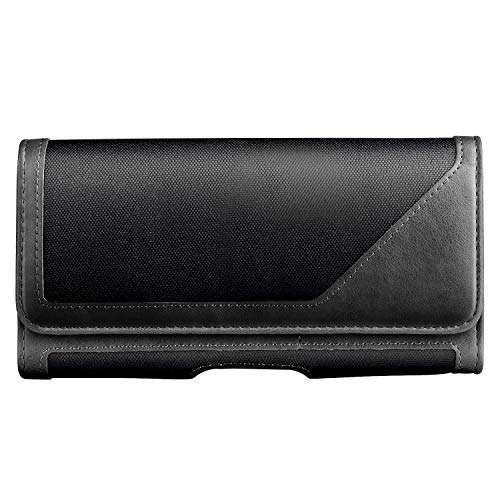 for Galaxy S23 5G Holster Case, BECPLT Nylon Galaxy S22 5G Belt Clip Pouch Holster Case Cell Phone Carrying Pouch for Samsung Galaxy S21 S20 S10 S9 S8 S7 Edge A10e Google Pixel 5 4a 4 3 (Black) 6