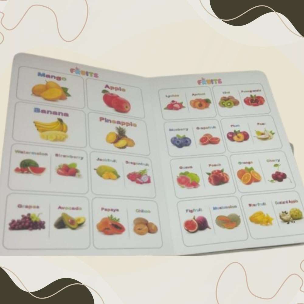 Preschool Board Book Set of Alphabet Numbers Animals Transport for Kids Early Learning Education of Preschooler Birthday Gift (All in One (Alphabet Number Transport Animal Birds Fruit Vegetable)) 6