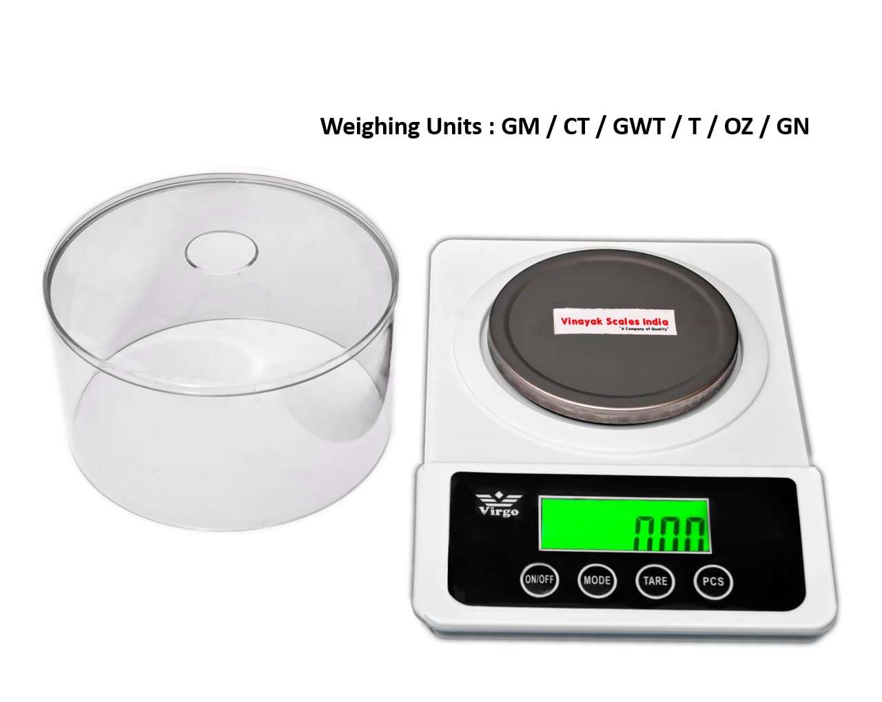 Vinayak Scales India Vinayak Scales High-Accuracy 500G X 10Mg(0.01G) Jewellery Weighing Scale With Windshield. Analytical Balance For Labs & Jewelry Shops.,Black 3