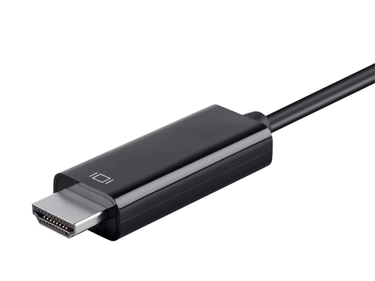 Monoprice USB C to HDMI 3.1 Cable - 5Gbps, 4K@30Hz, Type C, Mirror or Expand You PC Display, 3 Feet, Black 3
