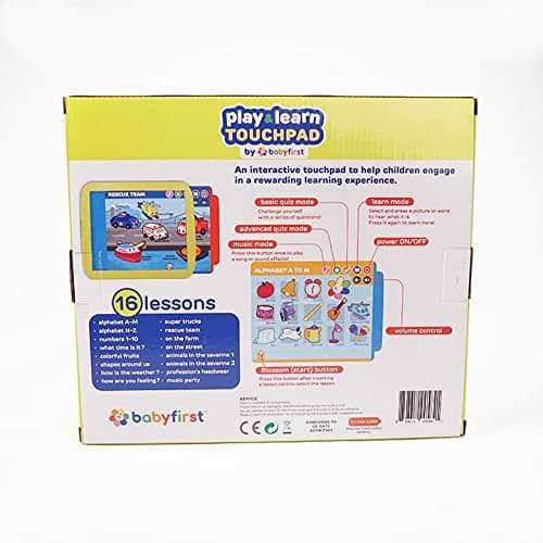 Play and Learn Touchpad by babyfirst tv Baby and Toddler Learning Educational Interactive Toy, for Baby's First Birthday or Baby Shower, Infant 5