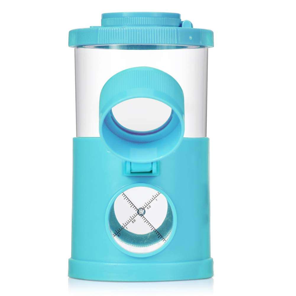 Romantic Valentine's Day Children Puzzle Toy, Leftwei Science Education Children Insect Viewer, Magnifier Bottle Set, Children Puzzle Toy, Play Outdoors for Children(Blue) 5