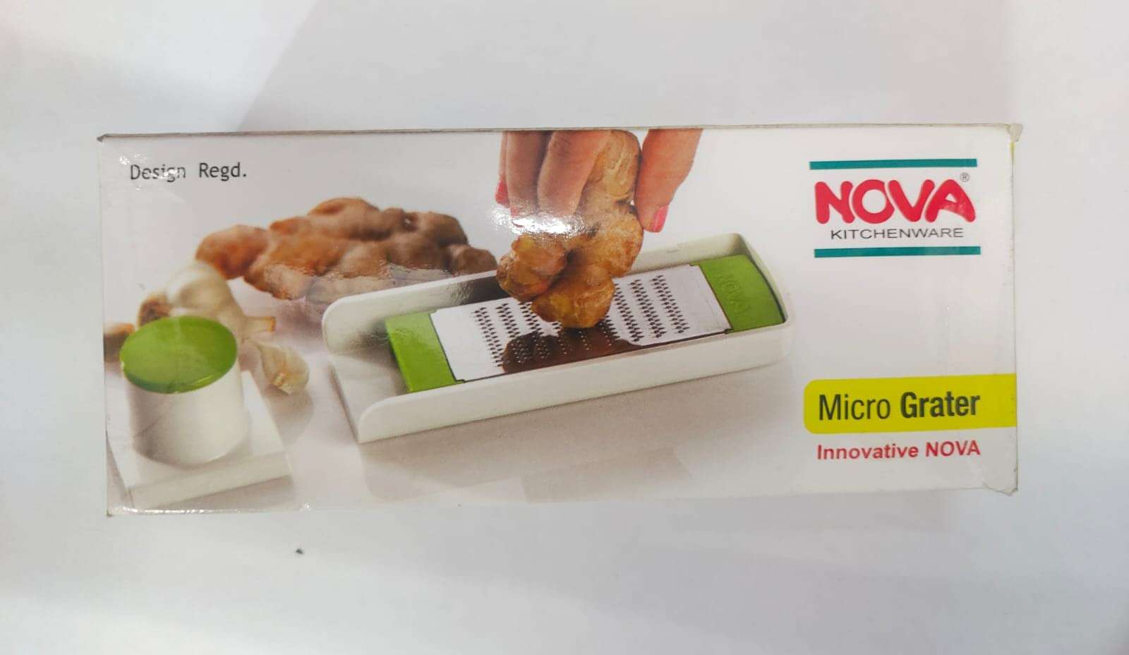 Nova Brand Kitchenware Plastic Micro Grater Used for Nut , Apple, Garlic , Ginger Root , Spices, Coconuts , Carrots ,Cheese Grater, Fruits & Vegetable Grating (Standard Size, Multicolour) 1